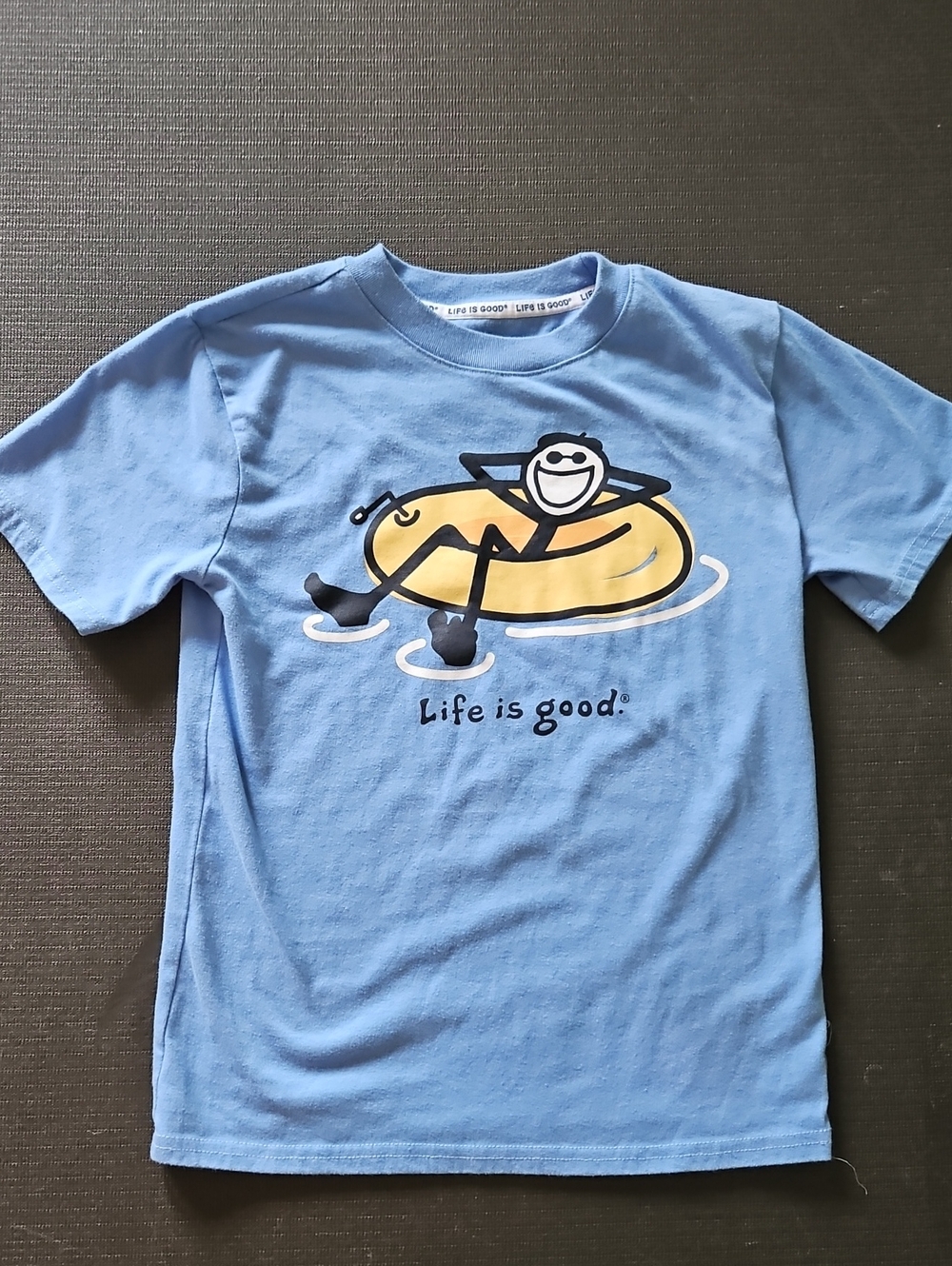 Life is Good Kids' Light Blue 'Life is Good' Float Graphic Tee #98